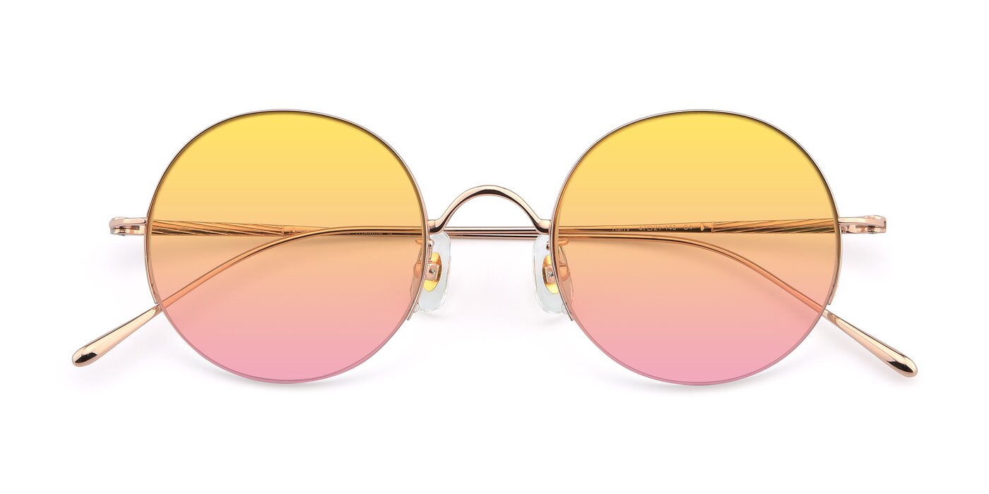 Harry - Rose Gold Gradient Sunglasses