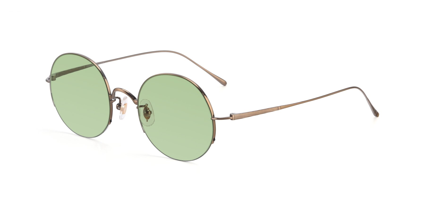 Angle of Harry in Bronze with Medium Green Tinted Lenses
