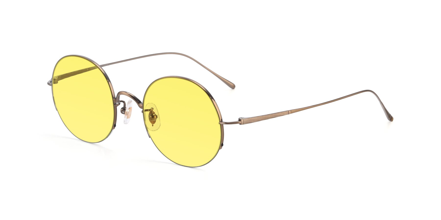 Angle of Harry in Bronze with Medium Yellow Tinted Lenses