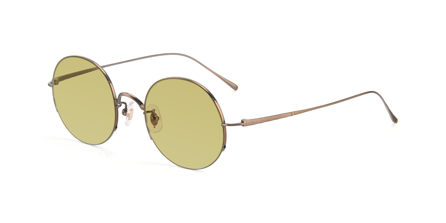 Angle of Harry in Bronze with Medium Champagne Tinted Lenses