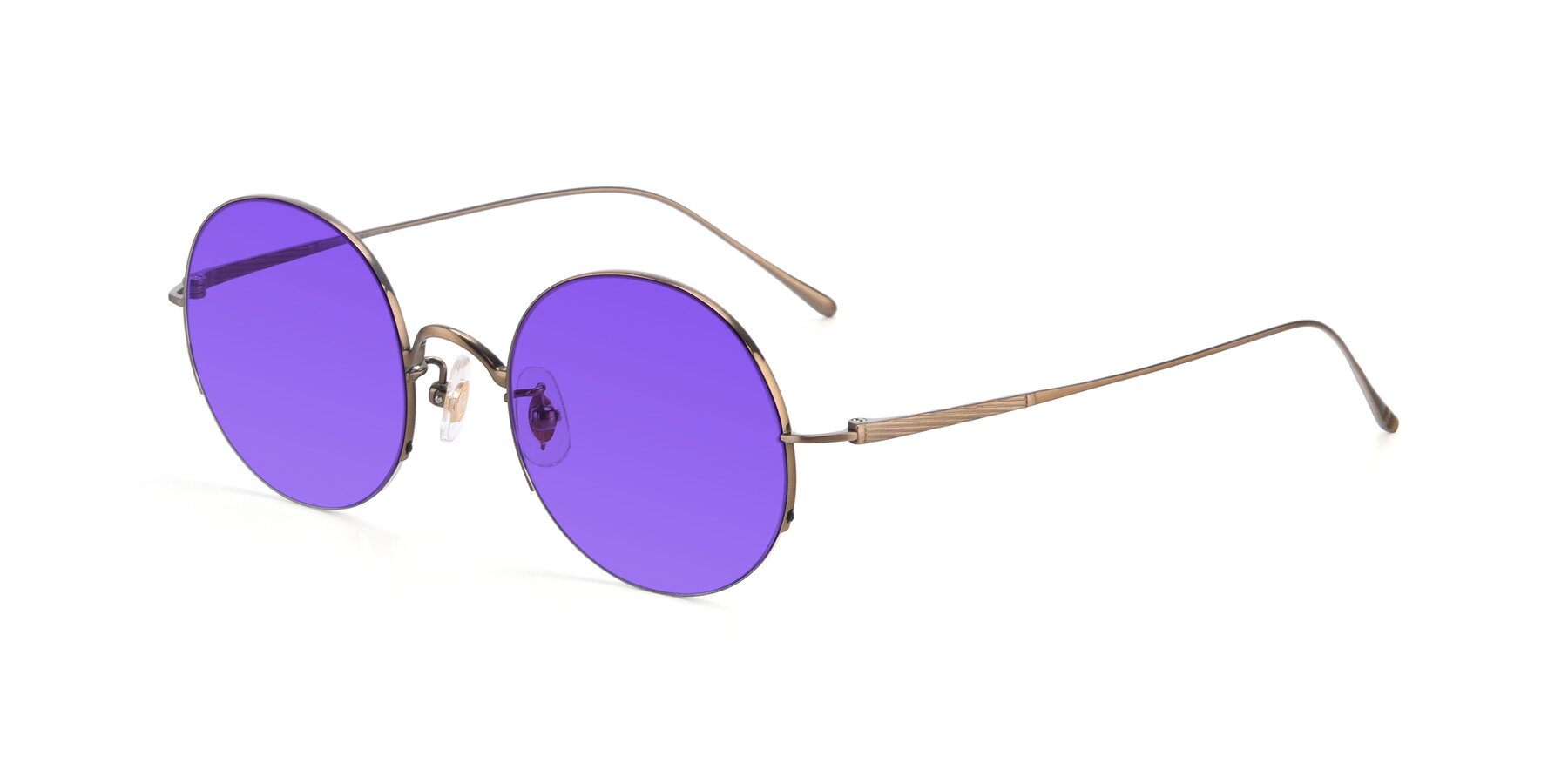 Angle of Harry in Bronze with Purple Tinted Lenses