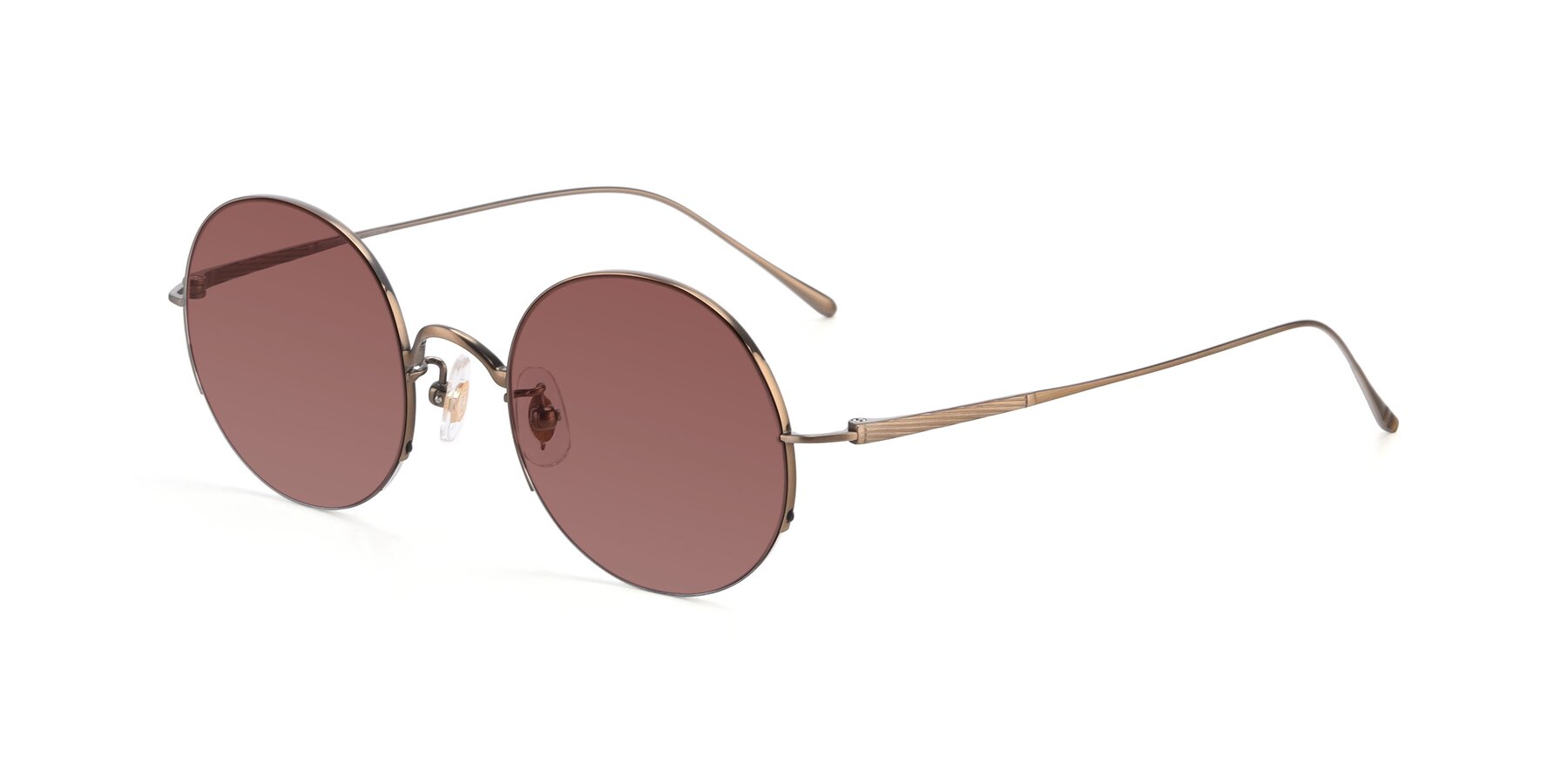 Angle of Harry in Bronze with Garnet Tinted Lenses