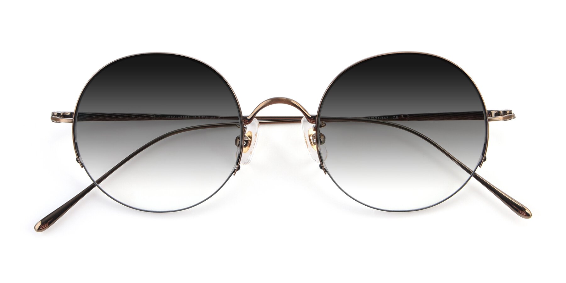 Folded Front of Harry in Bronze with Gray Gradient Lenses