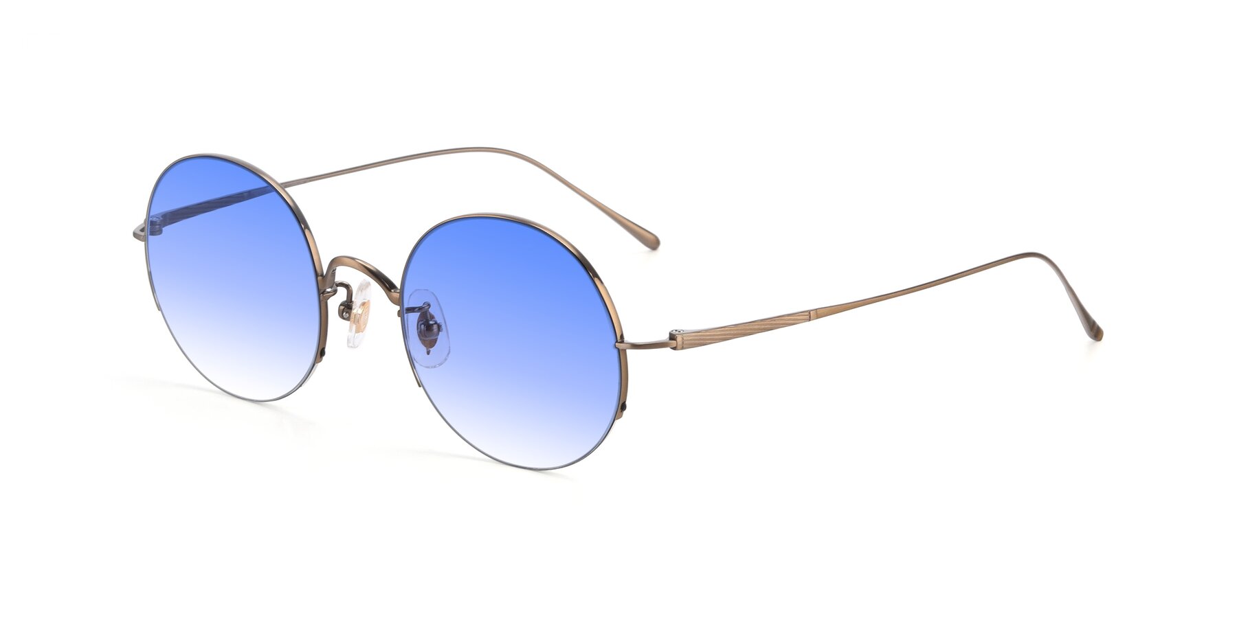Angle of Harry in Bronze with Blue Gradient Lenses