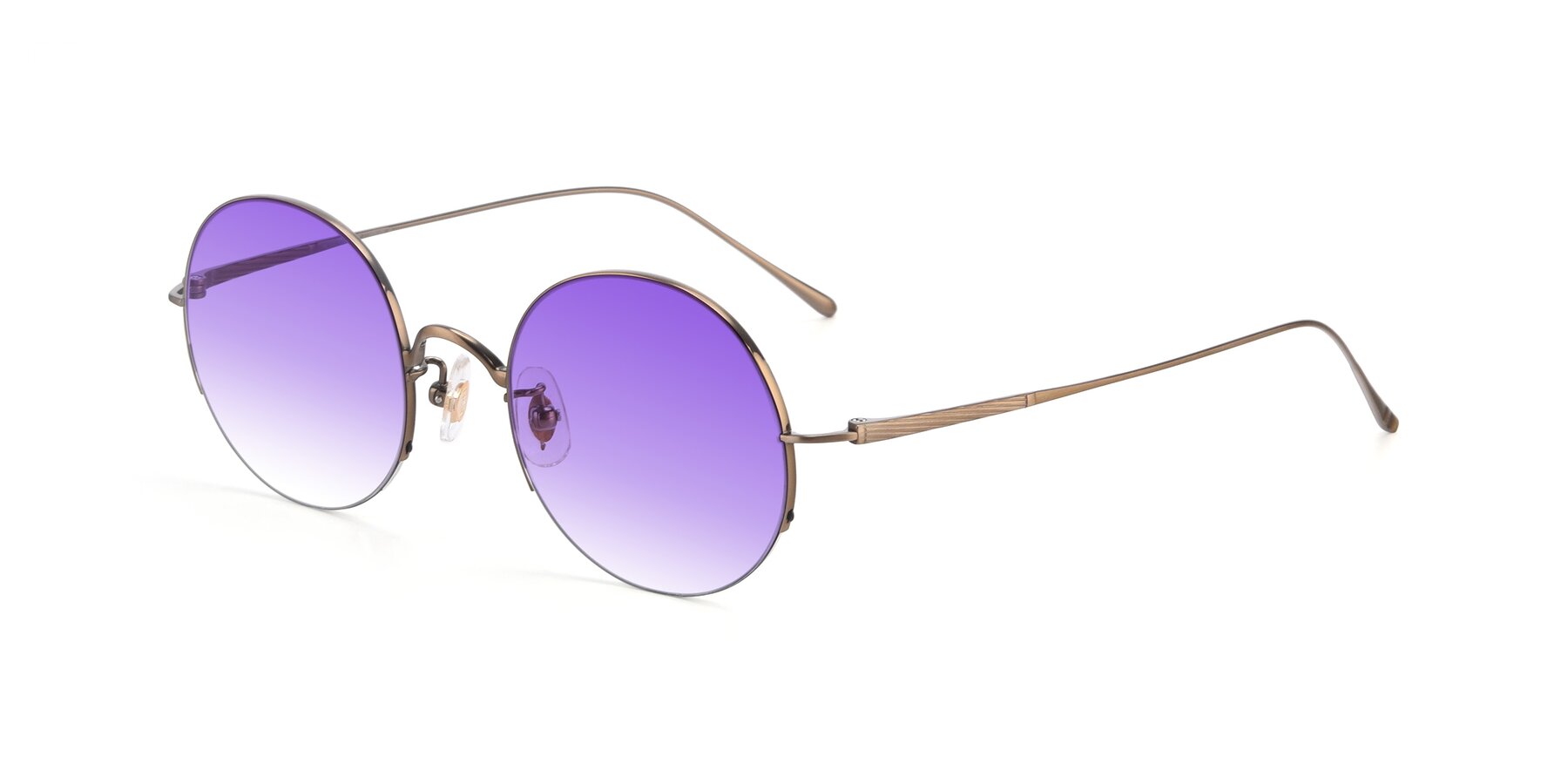 Angle of Harry in Bronze with Purple Gradient Lenses