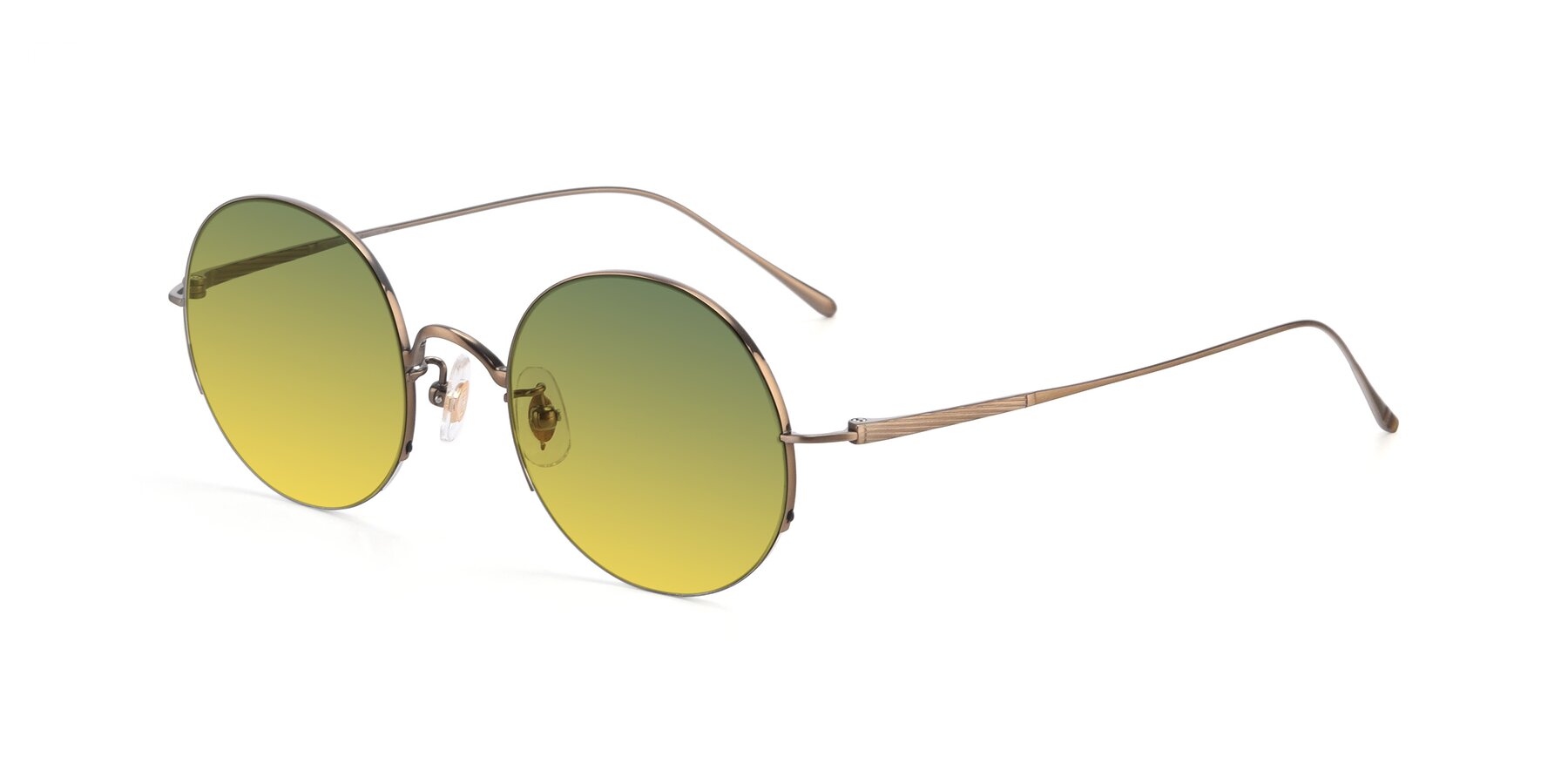 Angle of Harry in Bronze with Green / Yellow Gradient Lenses