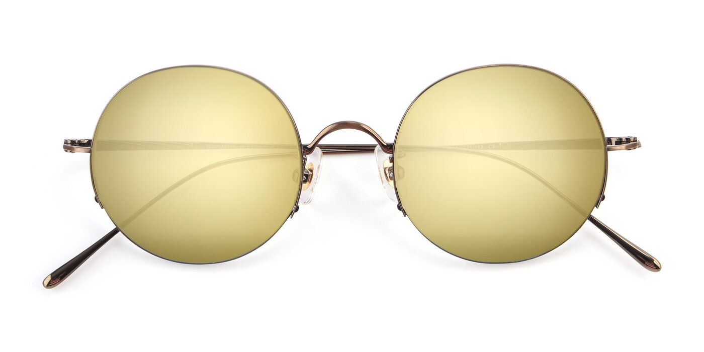 Harry - Bronze Flash Mirrored Sunglasses