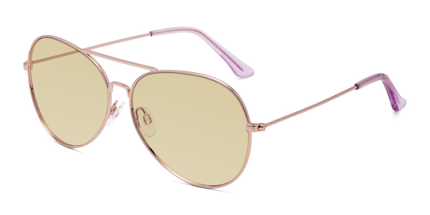 Angle of Paradise in Rose Gold with Light Champagne Tinted Lenses