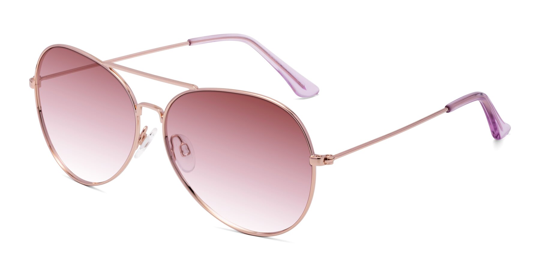 Angle of Paradise in Rose Gold with Garnet Gradient Lenses