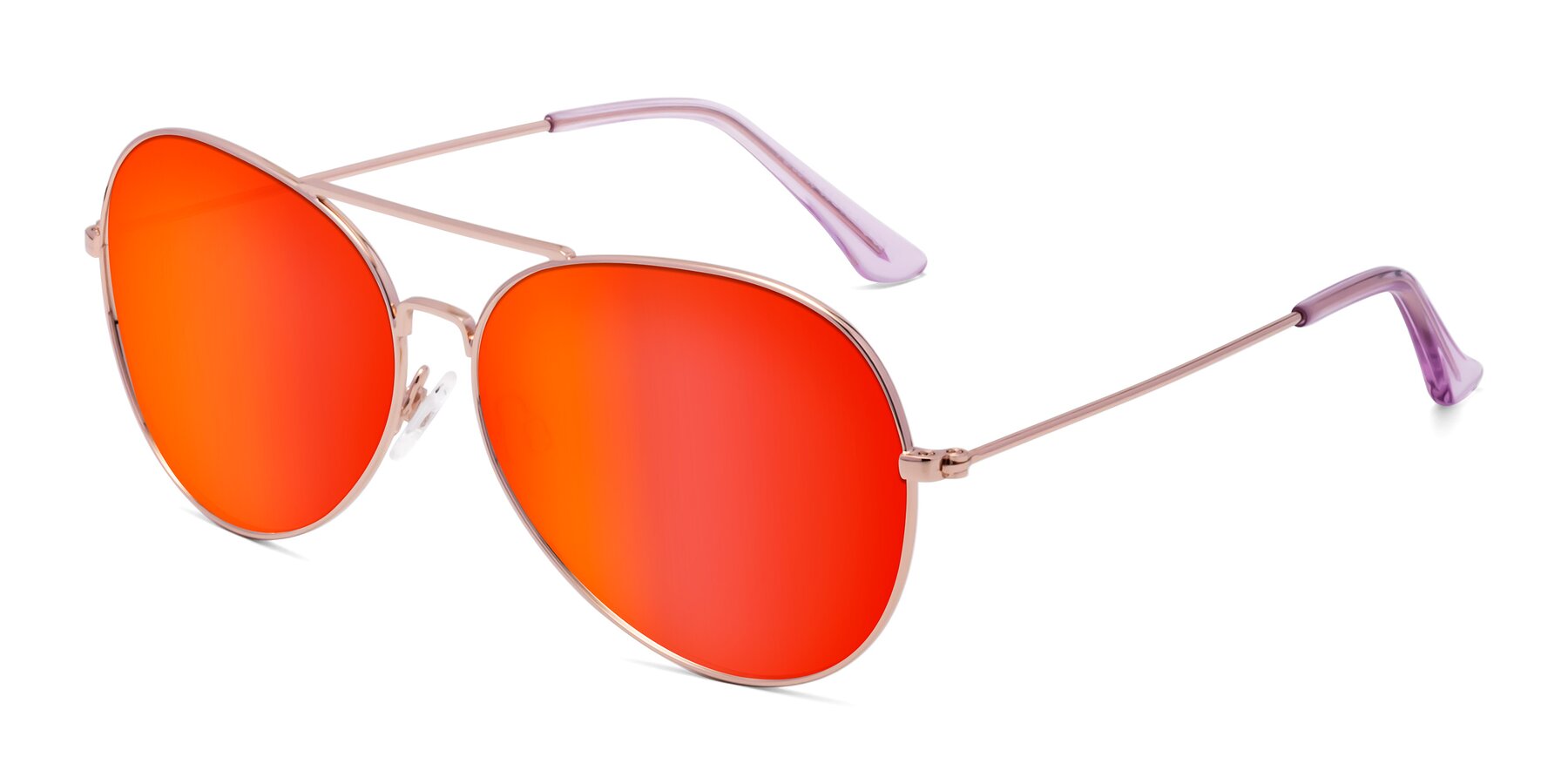 Angle of Paradise in Rose Gold with Red Gold Mirrored Lenses