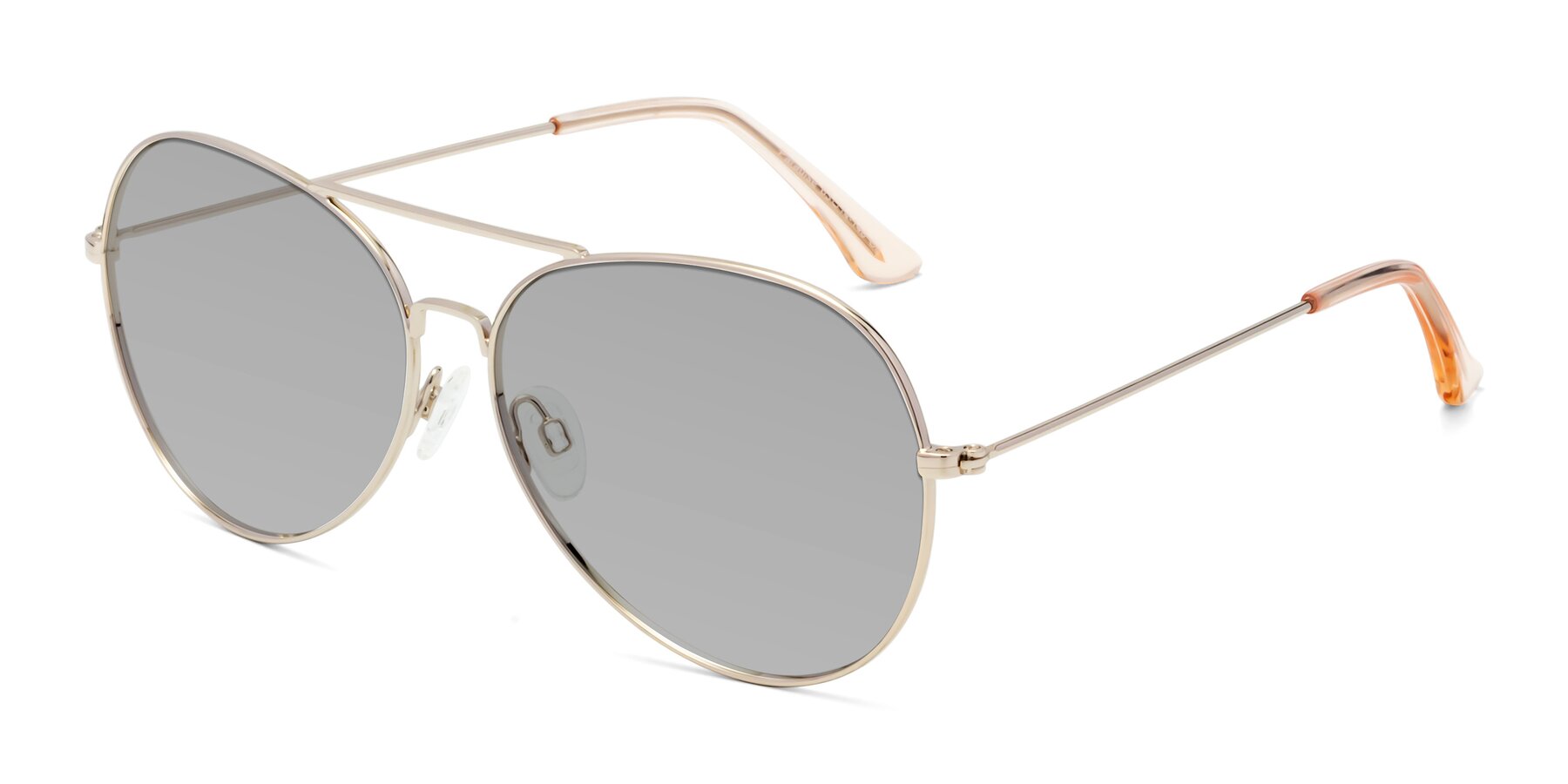 Angle of Paradise in Gold with Light Gray Tinted Lenses