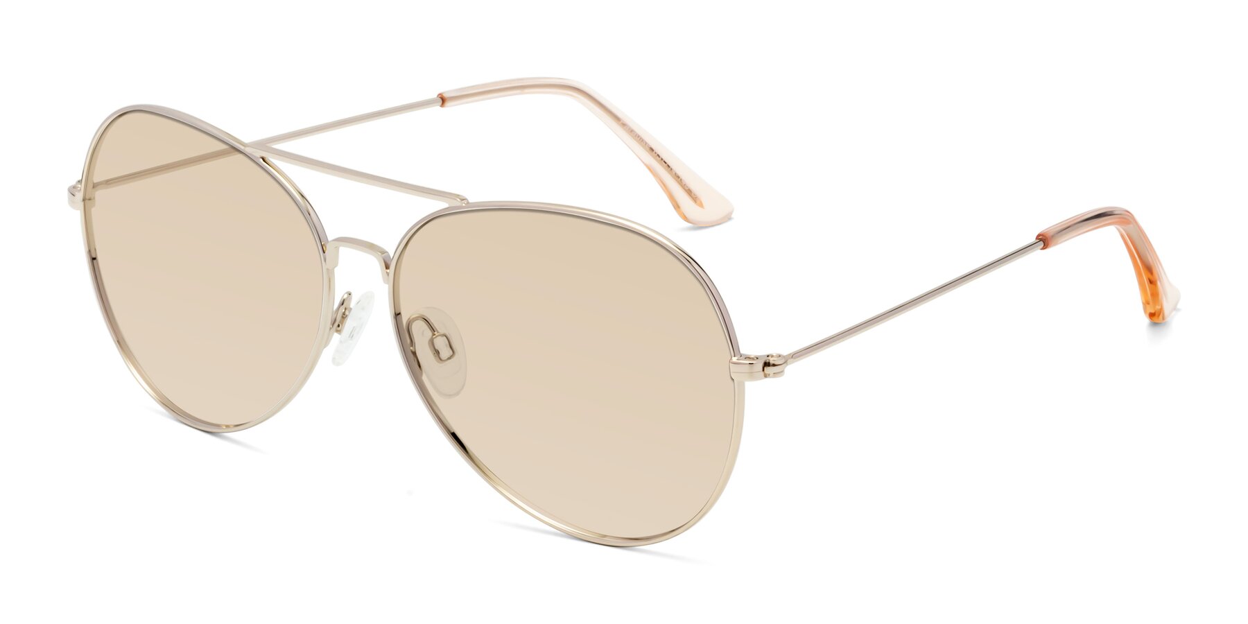 Angle of Paradise in Gold with Light Brown Tinted Lenses