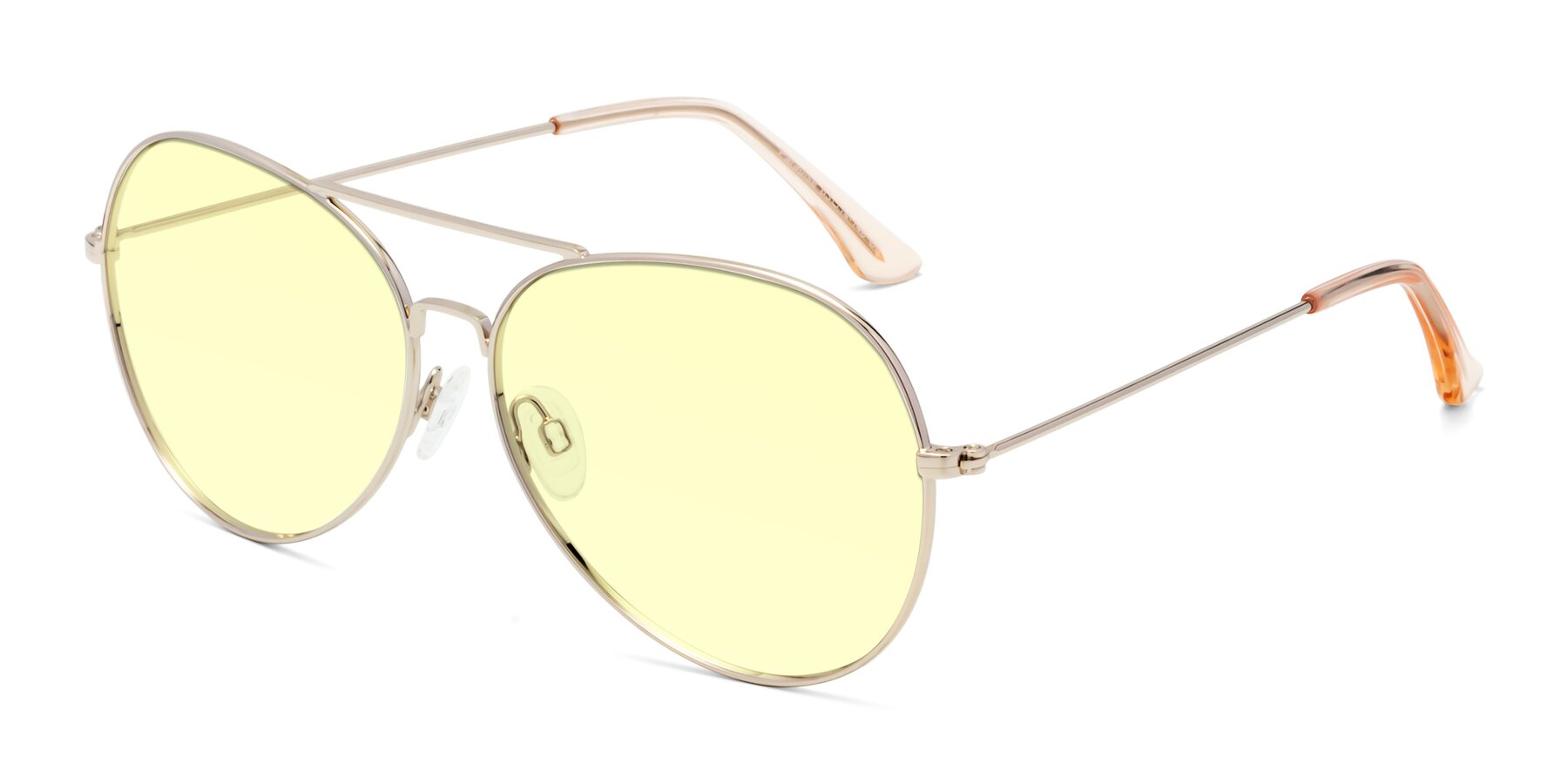 Angle of Paradise in Gold with Light Yellow Tinted Lenses