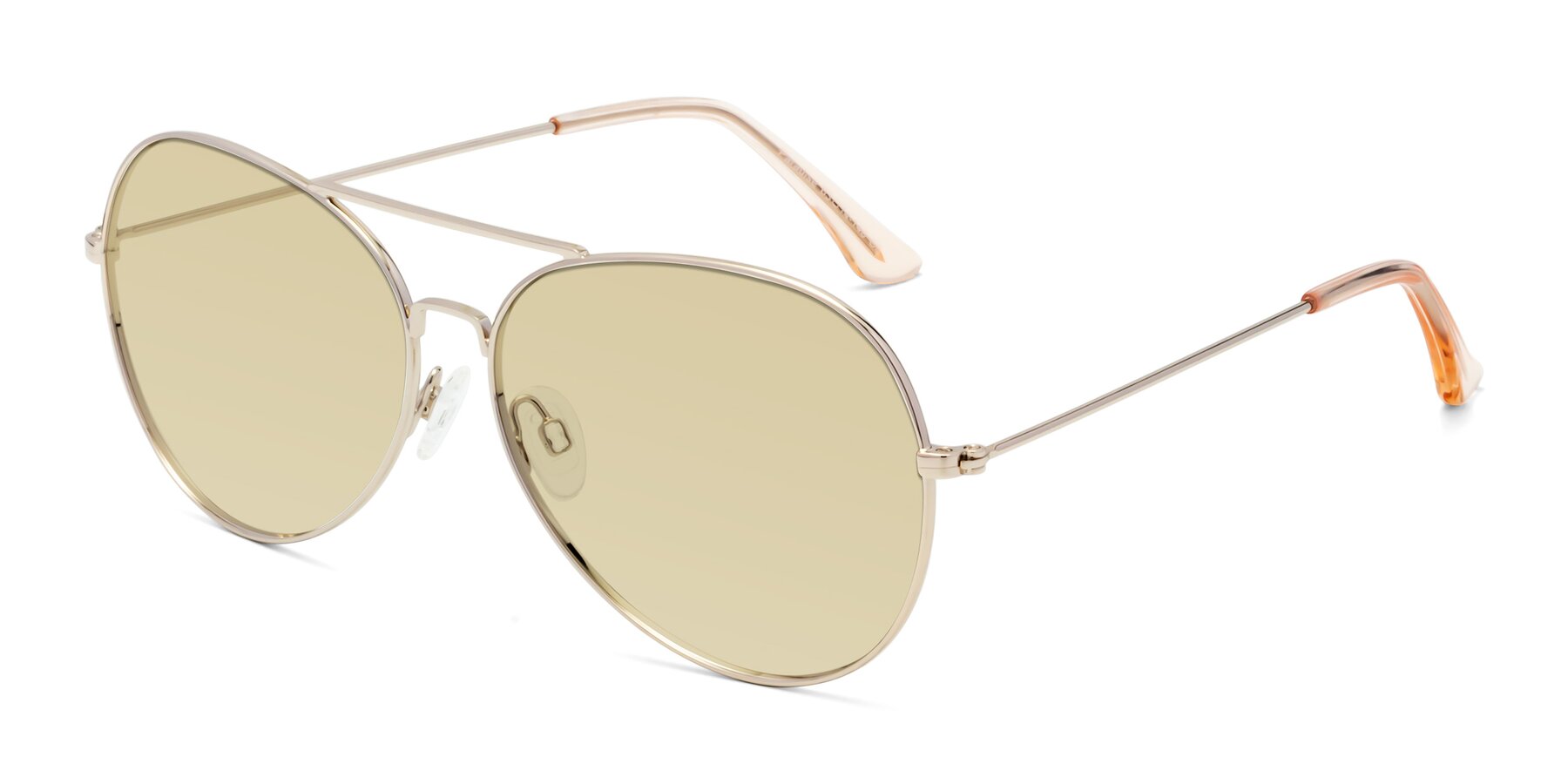 Angle of Paradise in Gold with Light Champagne Tinted Lenses