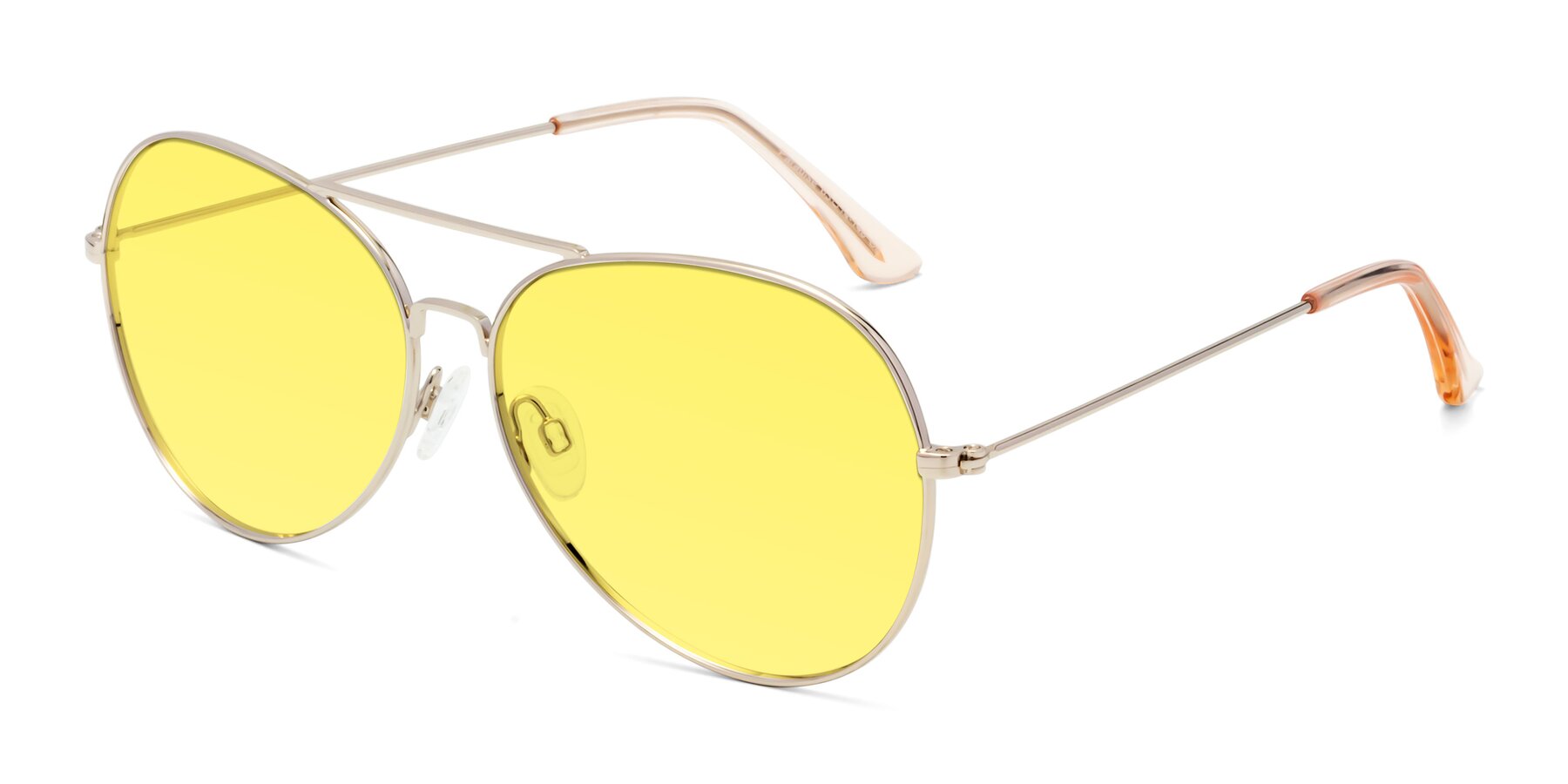 Angle of Paradise in Gold with Medium Yellow Tinted Lenses