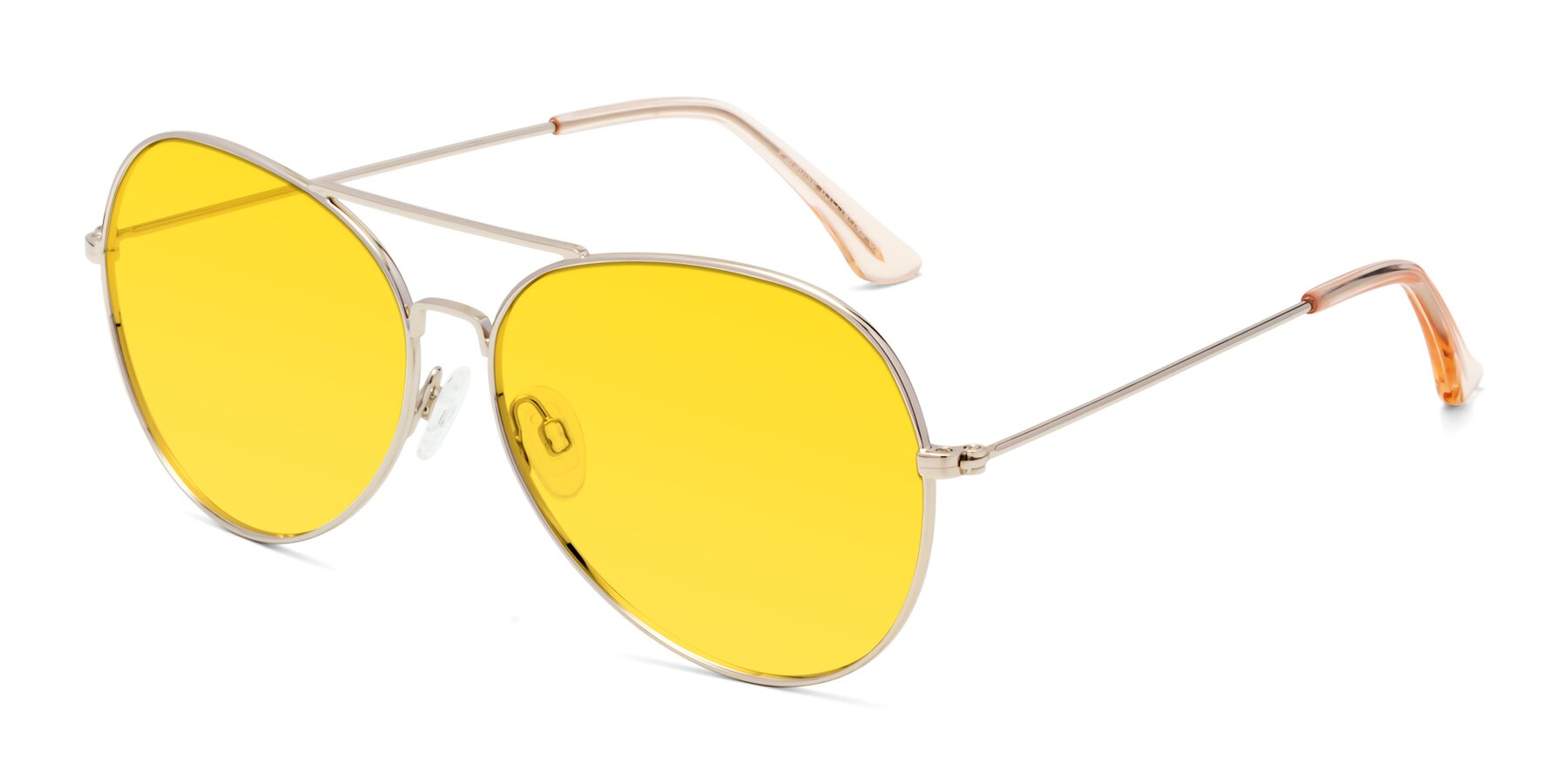 Angle of Paradise in Gold with Yellow Tinted Lenses