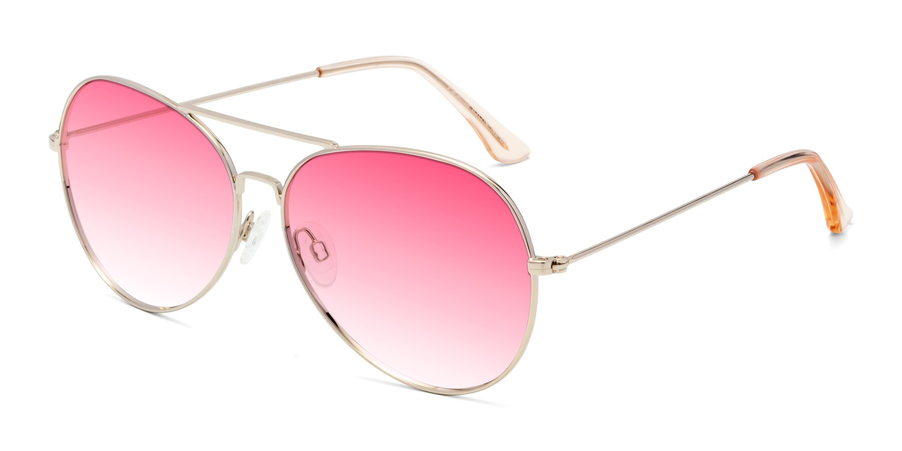Angle of Paradise in Gold with Pink Gradient Lenses
