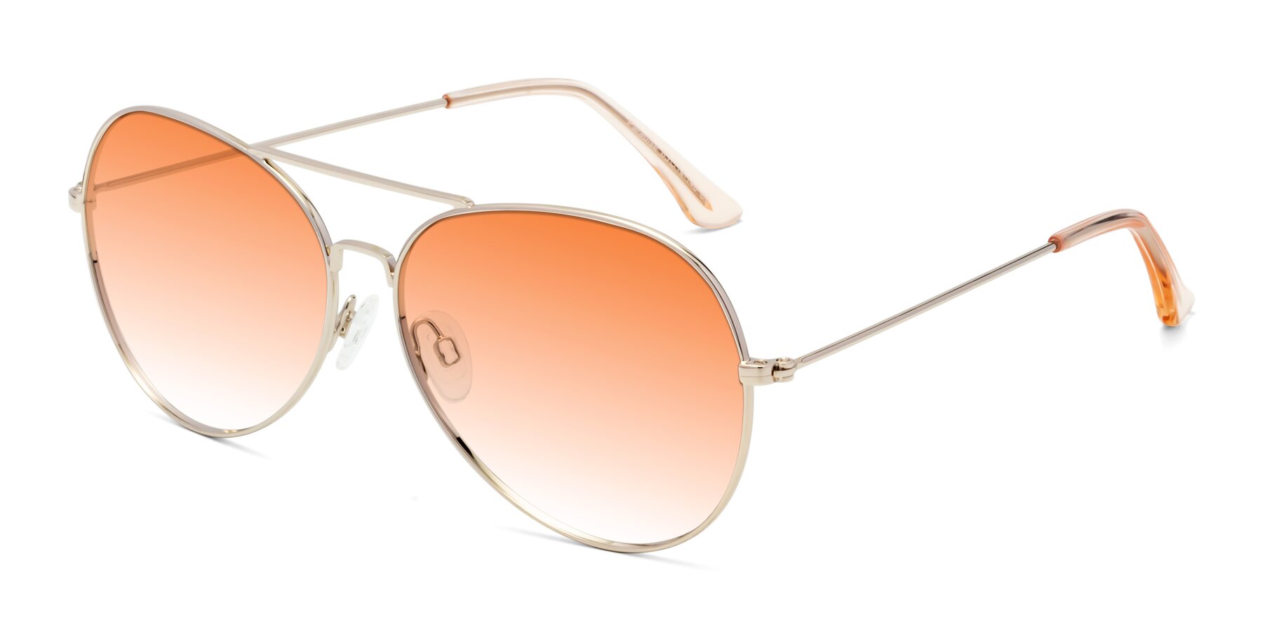 Angle of Paradise in Gold with Orange Gradient Lenses