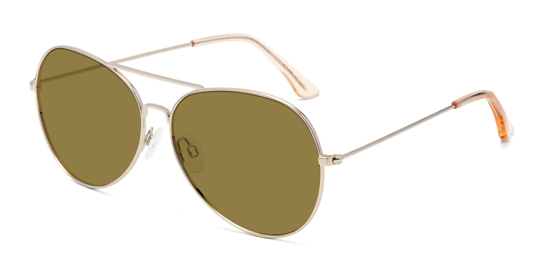 Angle of Paradise in Gold with Brown Polarized Lenses