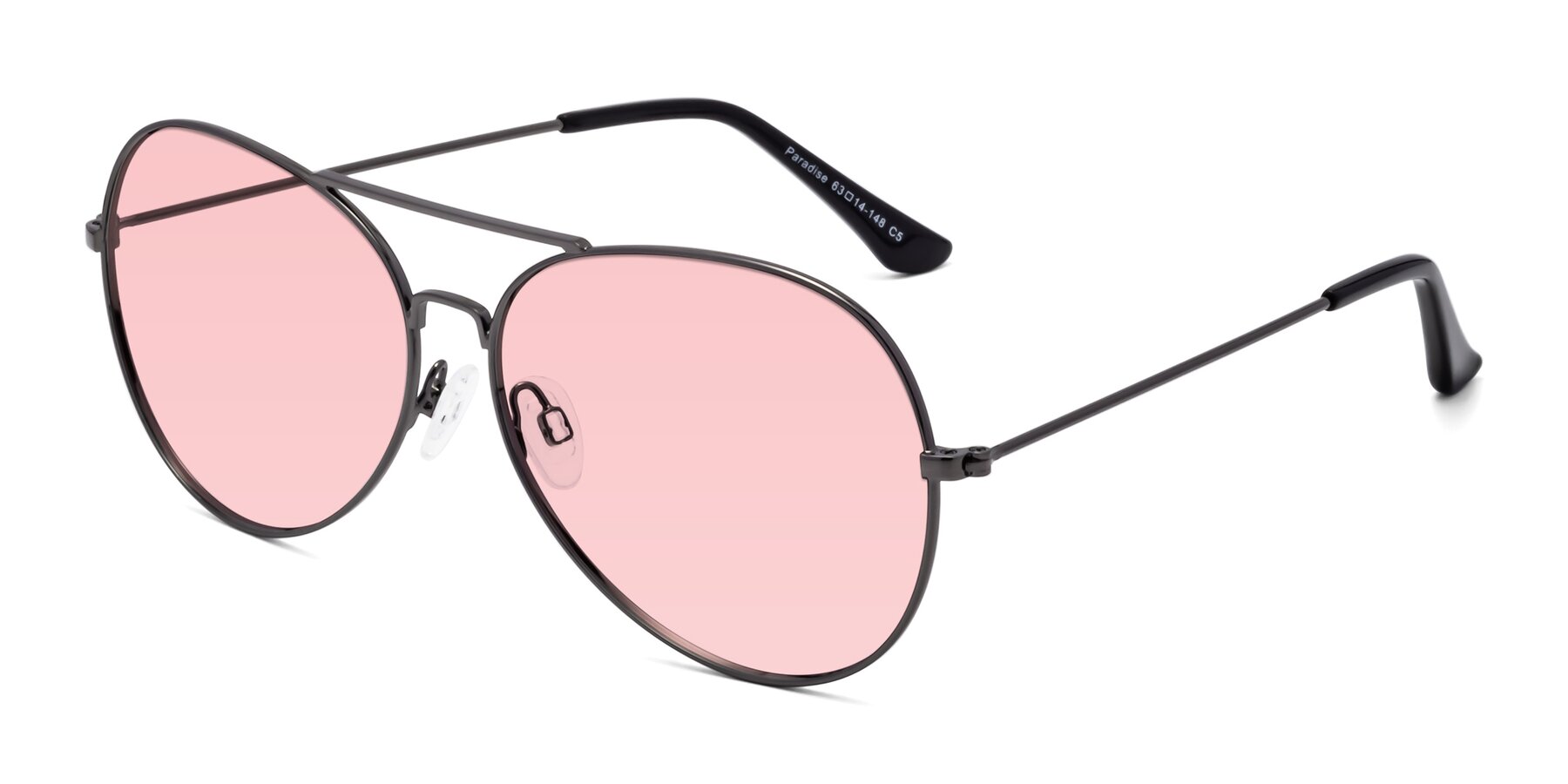 Angle of Paradise in Gunmetal with Light Garnet Tinted Lenses