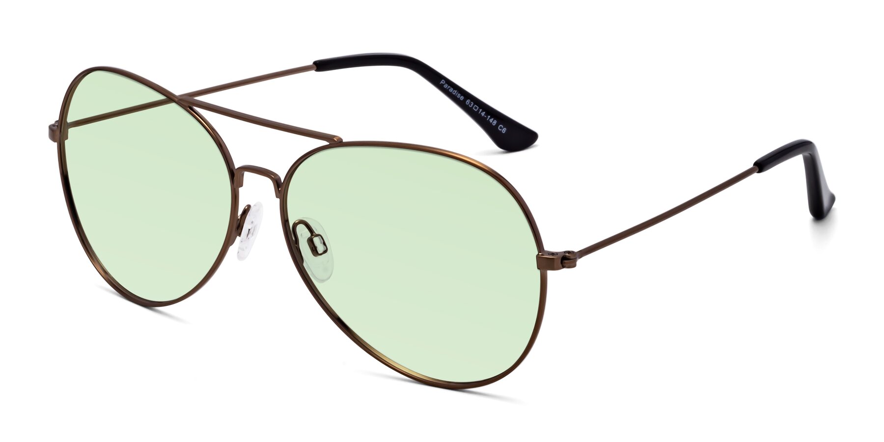 Angle of Paradise in Copper with Light Green Tinted Lenses
