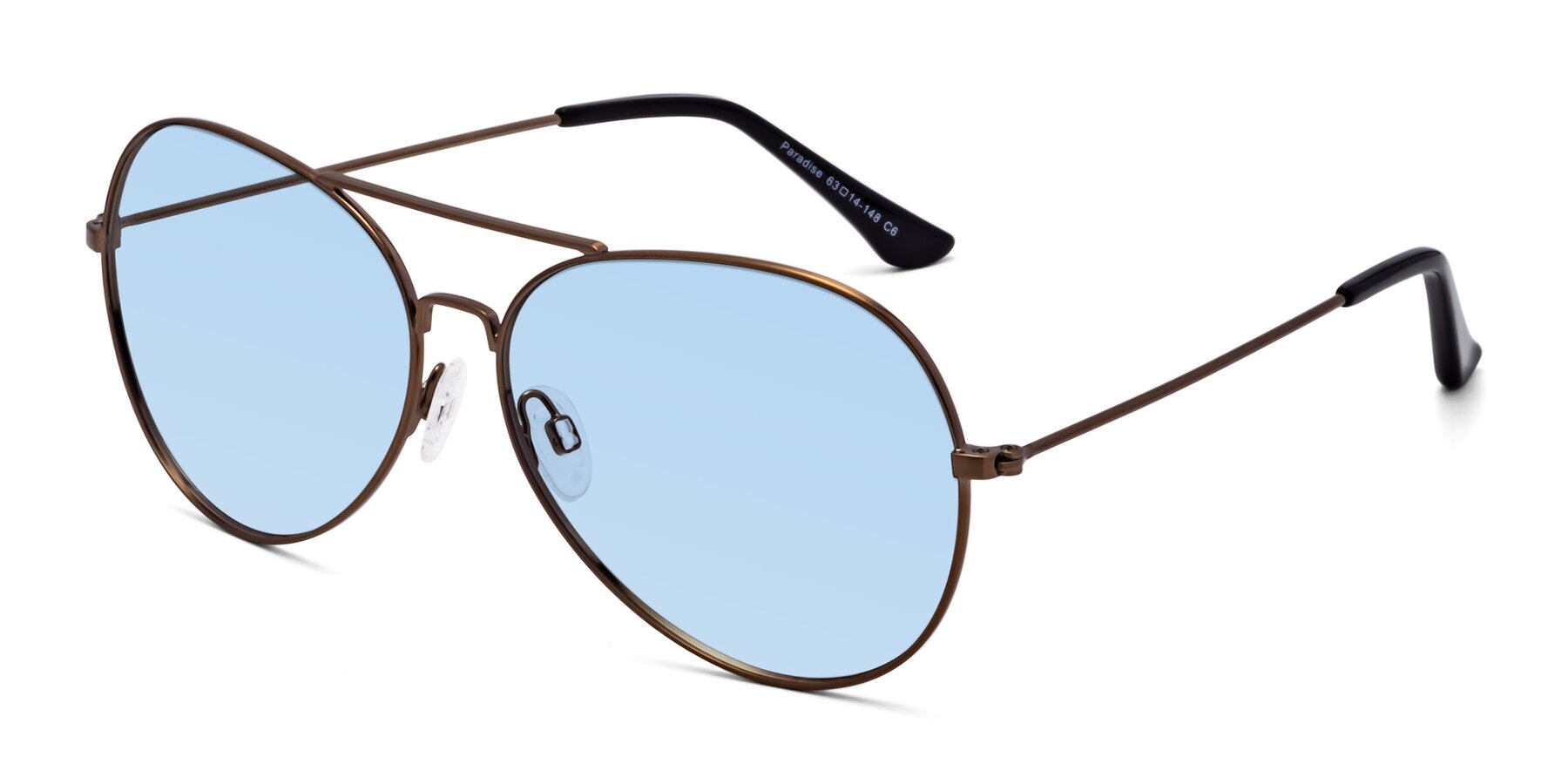 Angle of Paradise in Copper with Light Blue Tinted Lenses