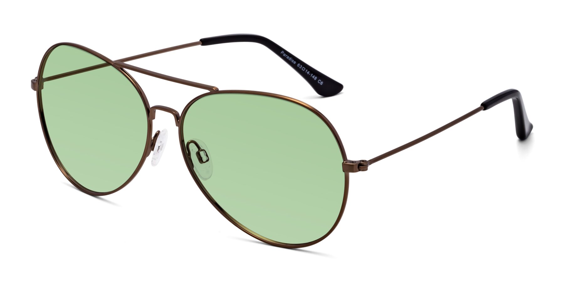 Angle of Paradise in Copper with Medium Green Tinted Lenses