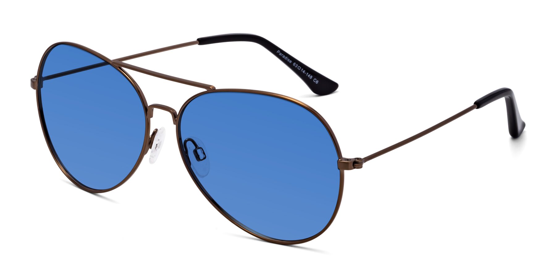 Angle of Paradise in Copper with Blue Tinted Lenses