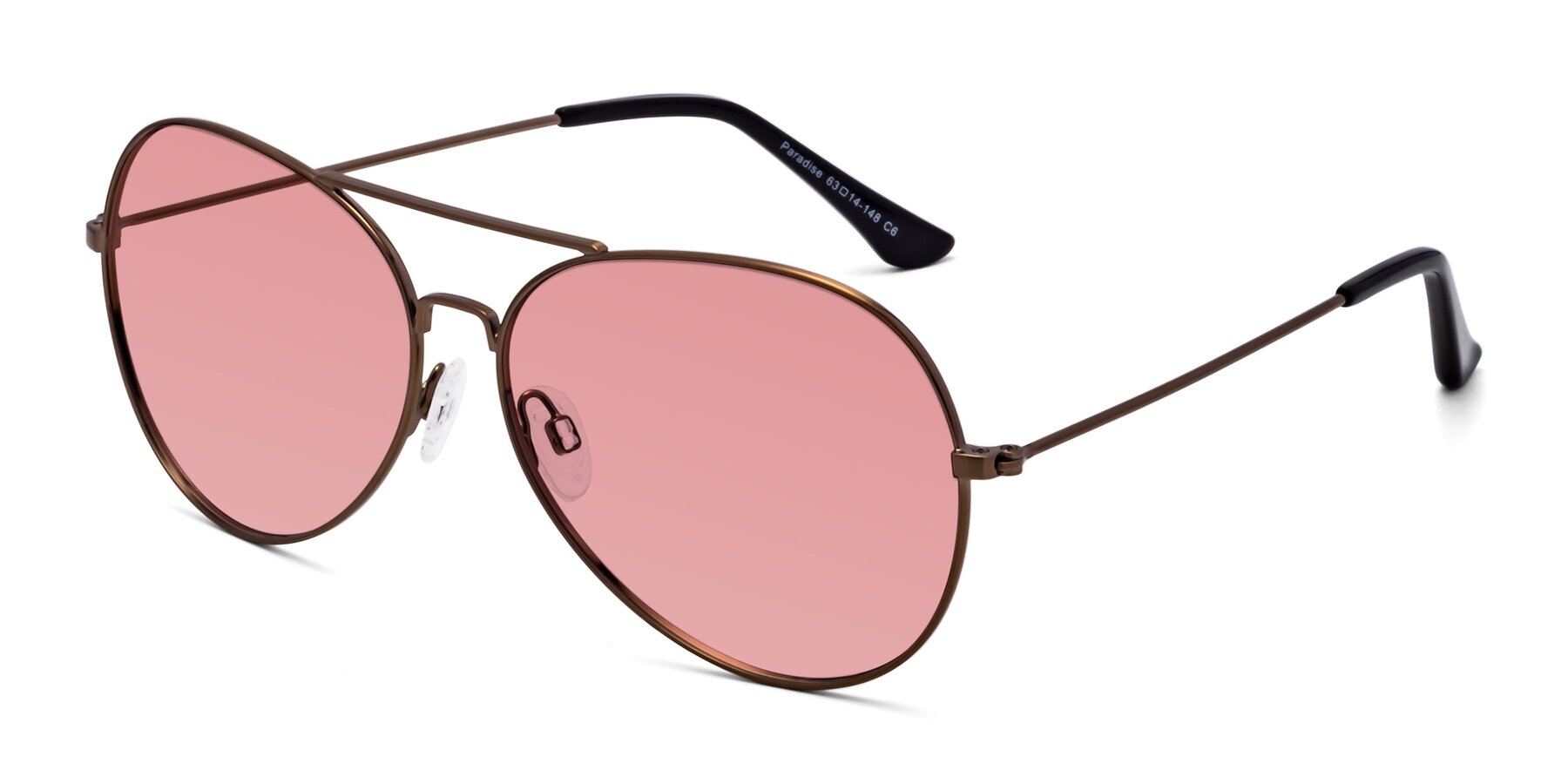 Angle of Paradise in Copper with Medium Garnet Tinted Lenses