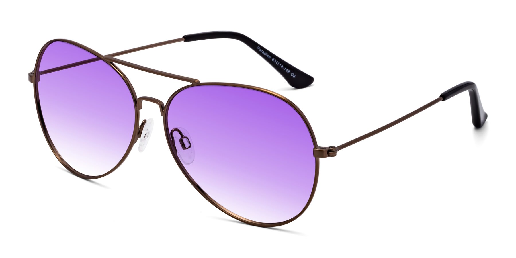 Angle of Paradise in Copper with Purple Gradient Lenses