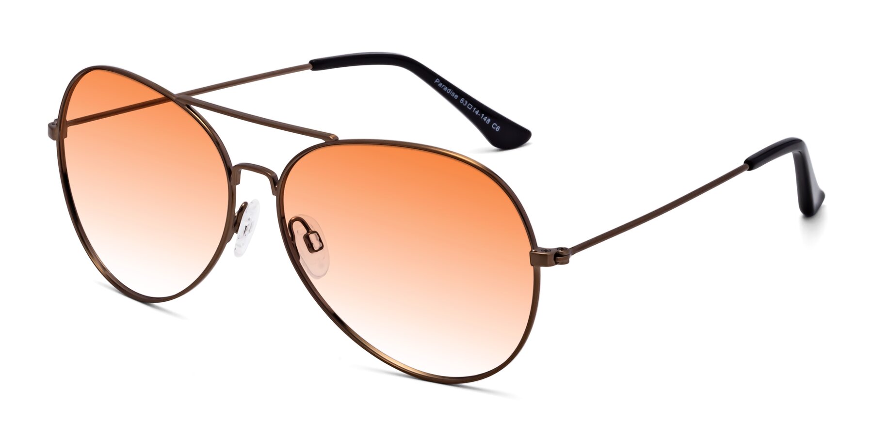 Angle of Paradise in Copper with Orange Gradient Lenses