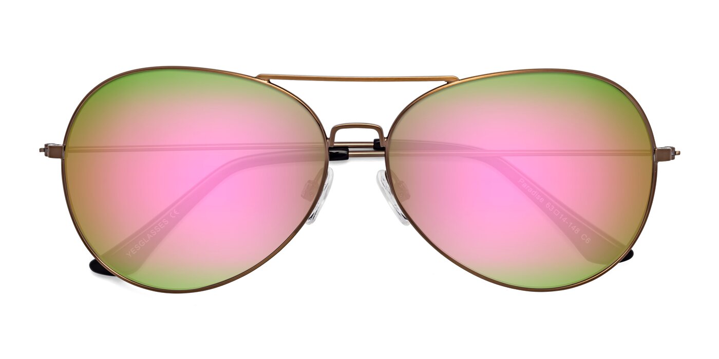 Paradise - Copper Flash Mirrored Sunglasses