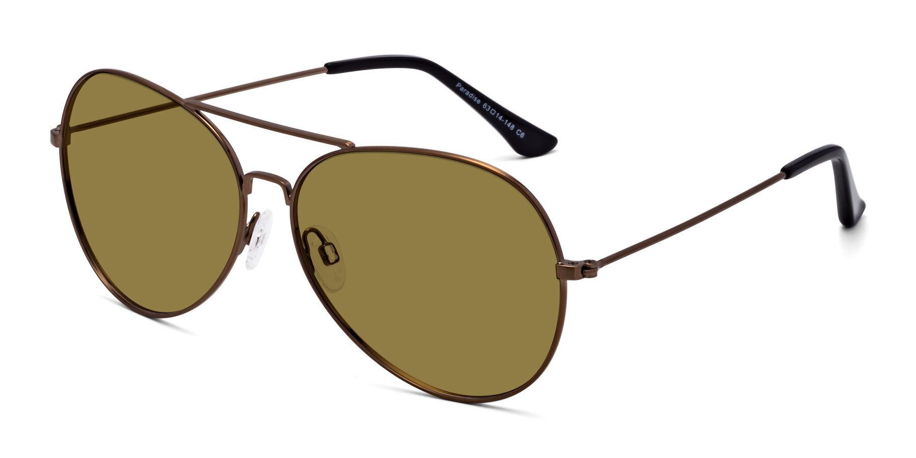 Angle of Paradise in Copper with Brown Polarized Lenses