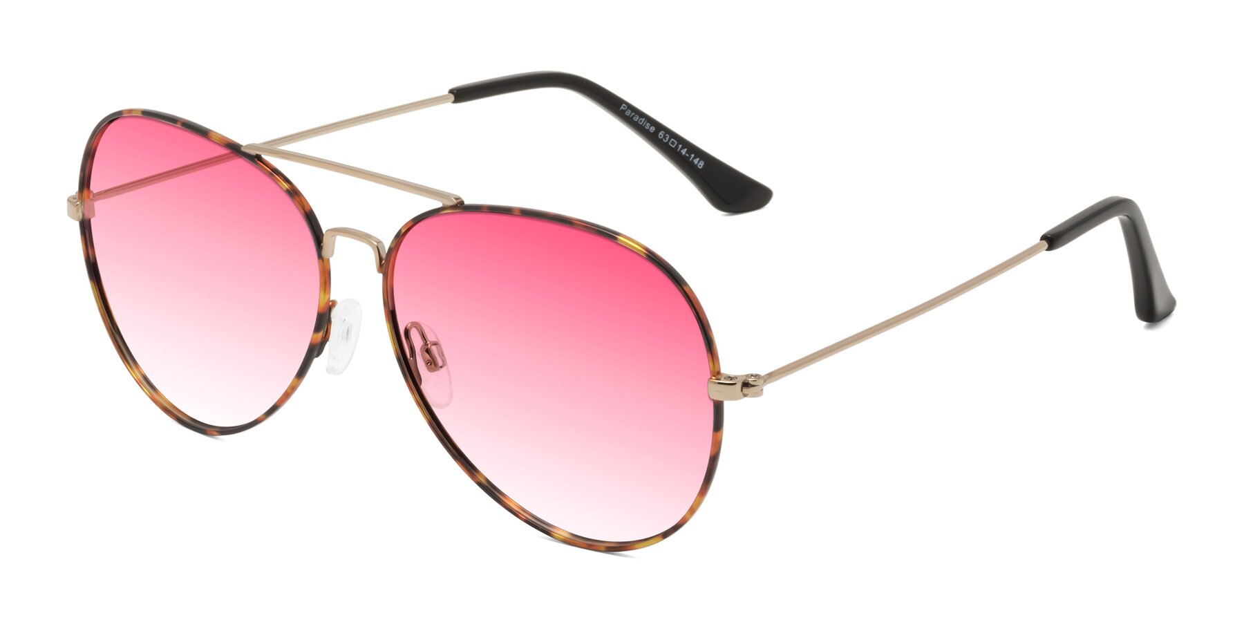 Angle of Paradise in Tortoise with Pink Gradient Lenses