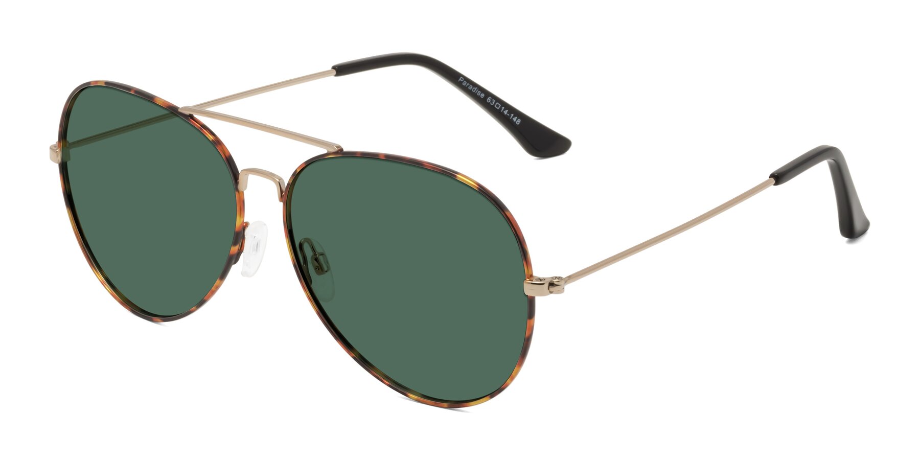 Angle of Paradise in Tortoise with Green Polarized Lenses