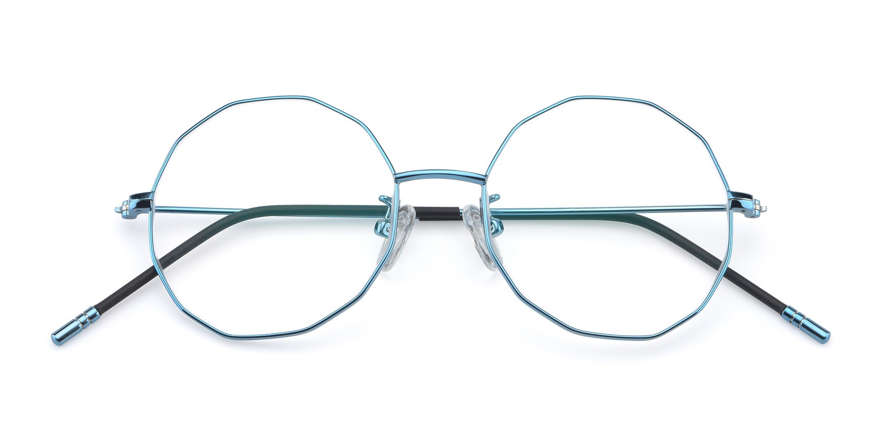 Folded Front of Dreamer in Blue with Clear Blue Light Blocking Lenses