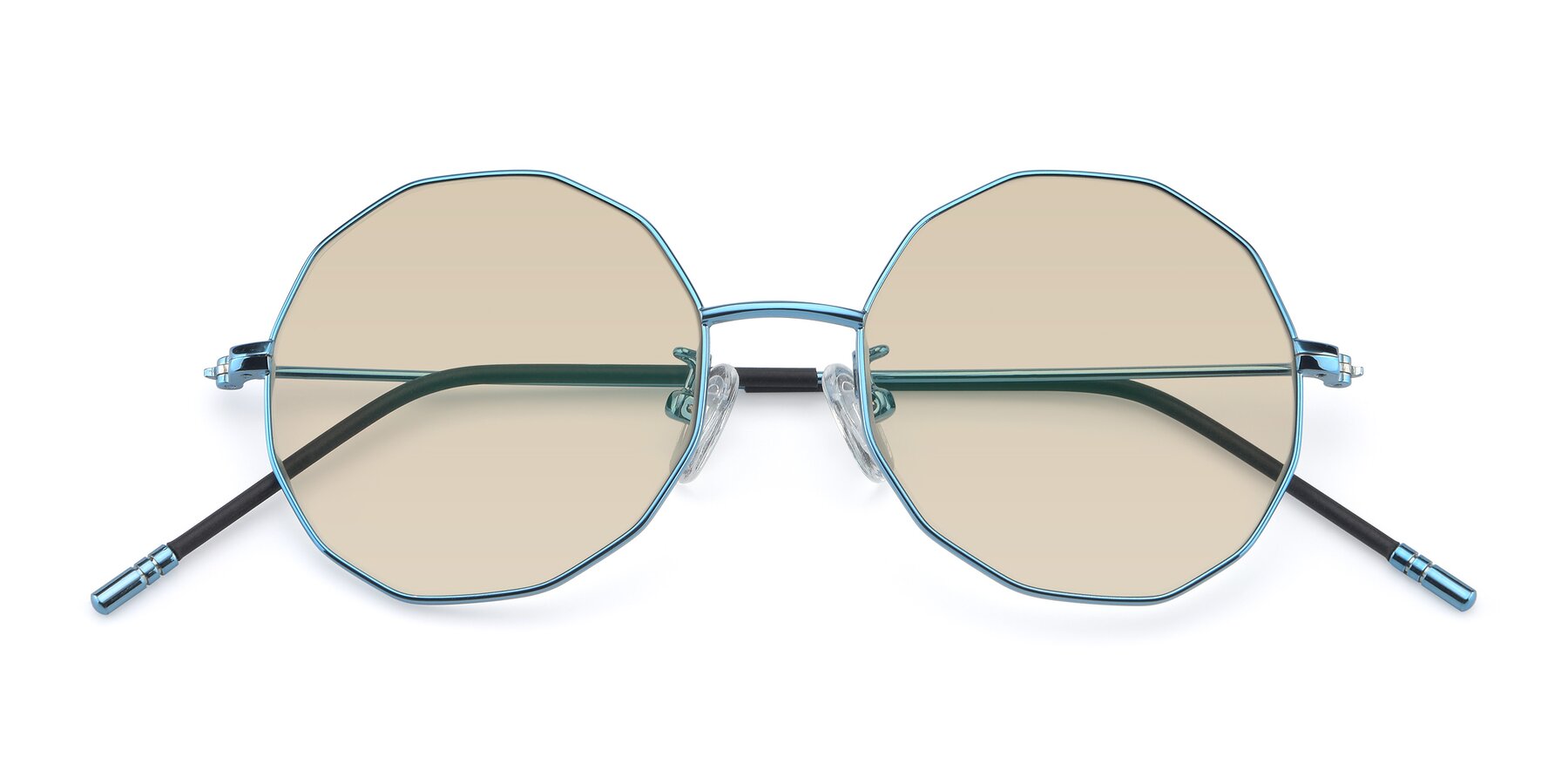 Folded Front of Dreamer in Blue with Light Brown Tinted Lenses