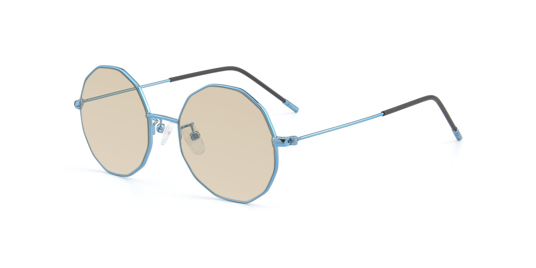 Angle of Dreamer in Blue with Light Brown Tinted Lenses