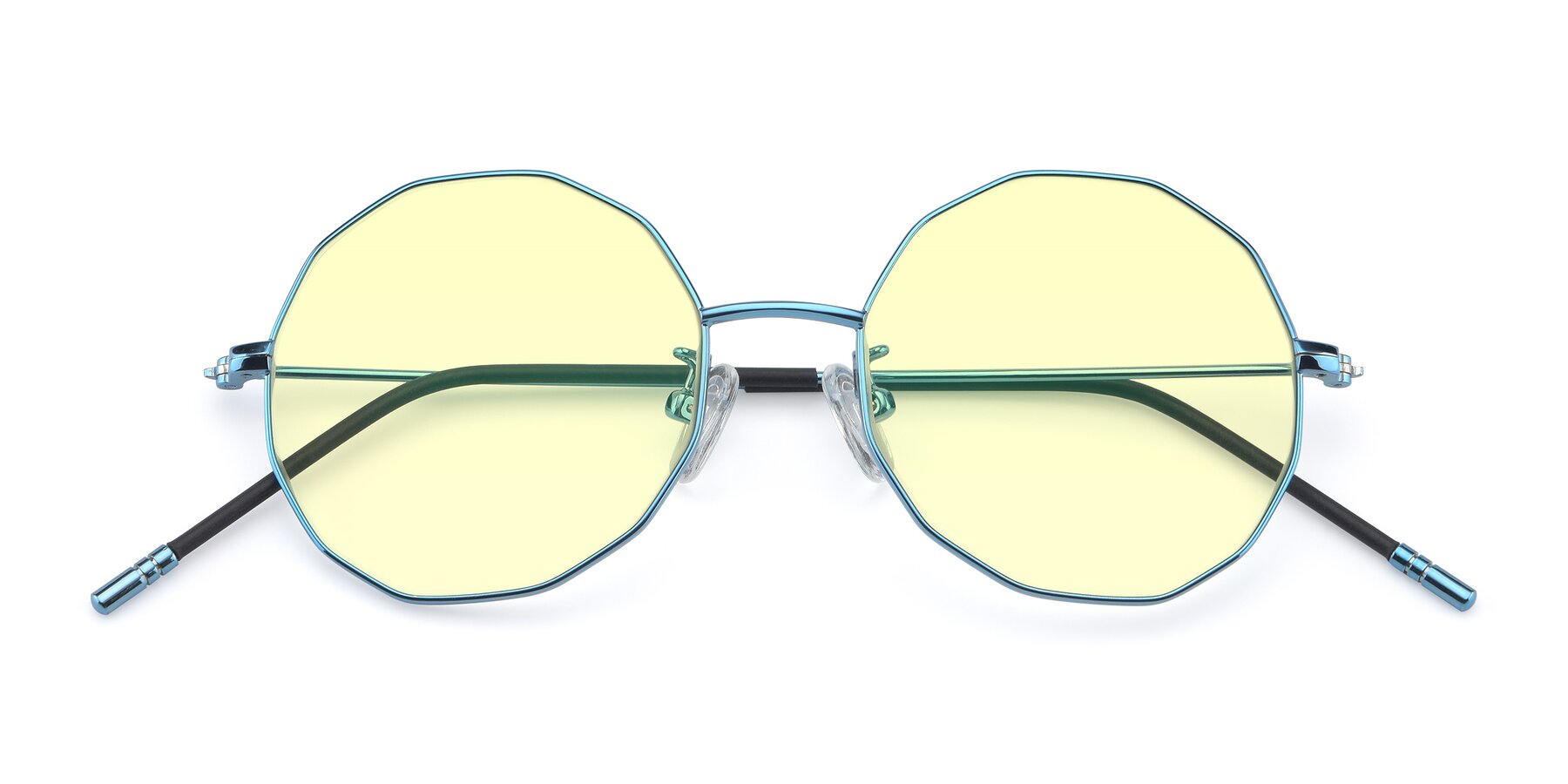 Folded Front of Dreamer in Blue with Light Yellow Tinted Lenses