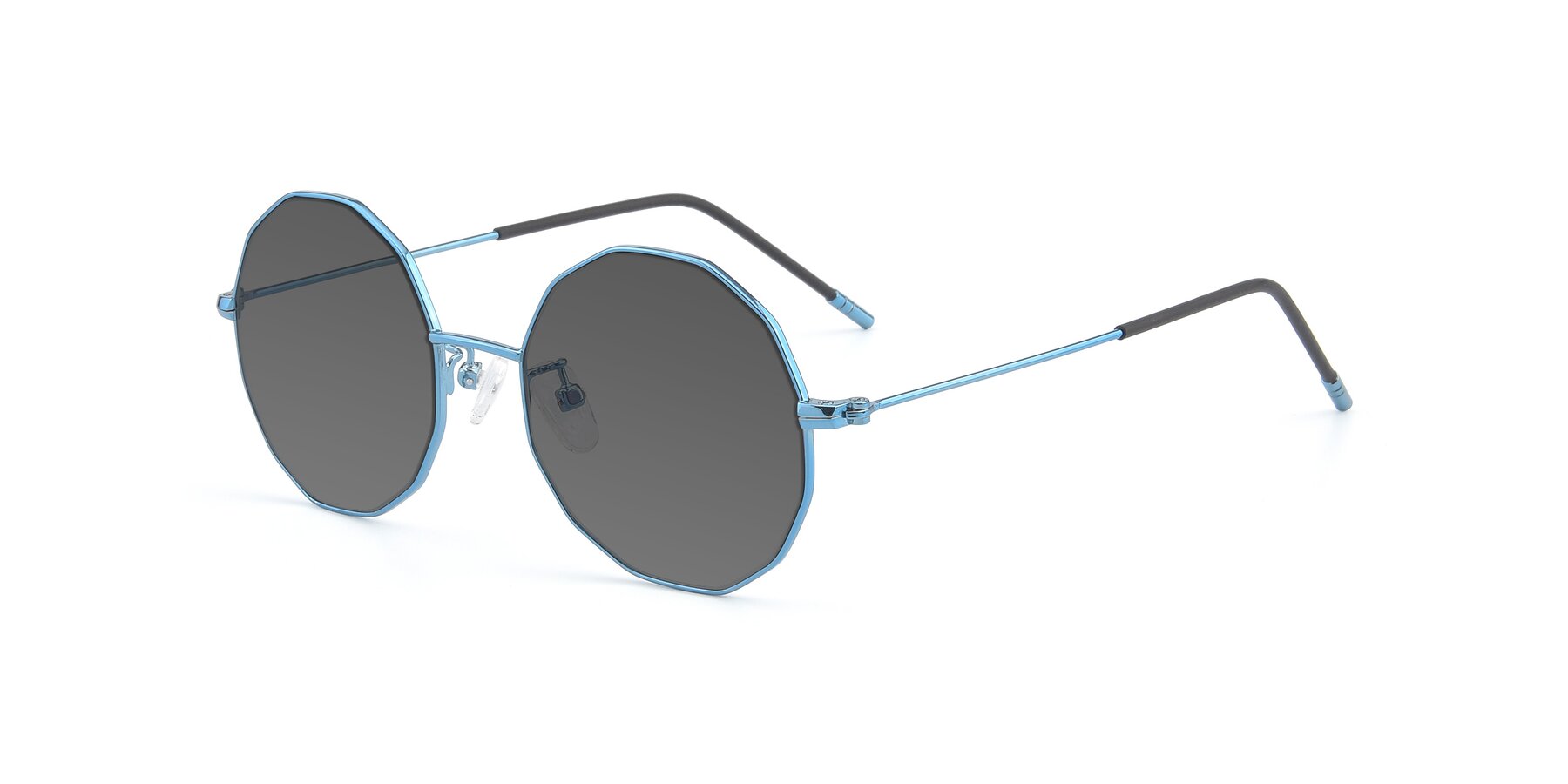 Angle of Dreamer in Blue with Medium Gray Tinted Lenses
