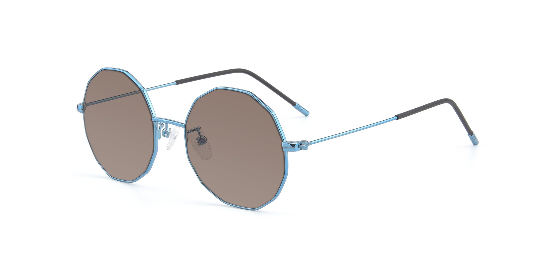 Angle of Dreamer in Blue with Medium Brown Tinted Lenses