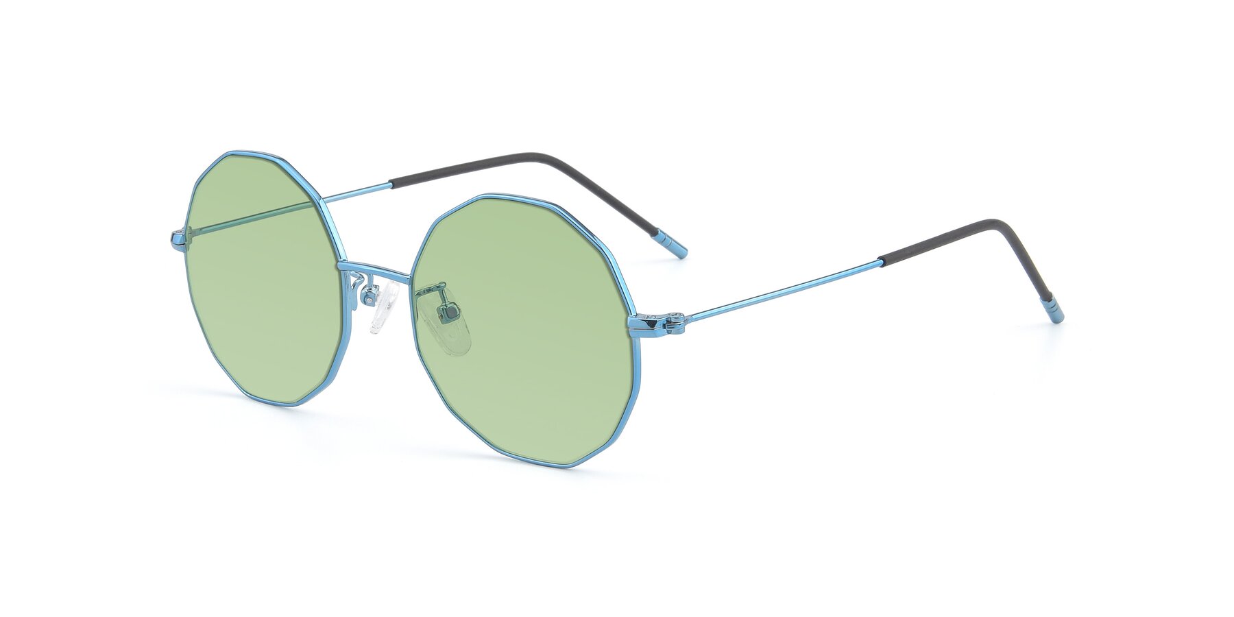 Angle of Dreamer in Blue with Medium Green Tinted Lenses