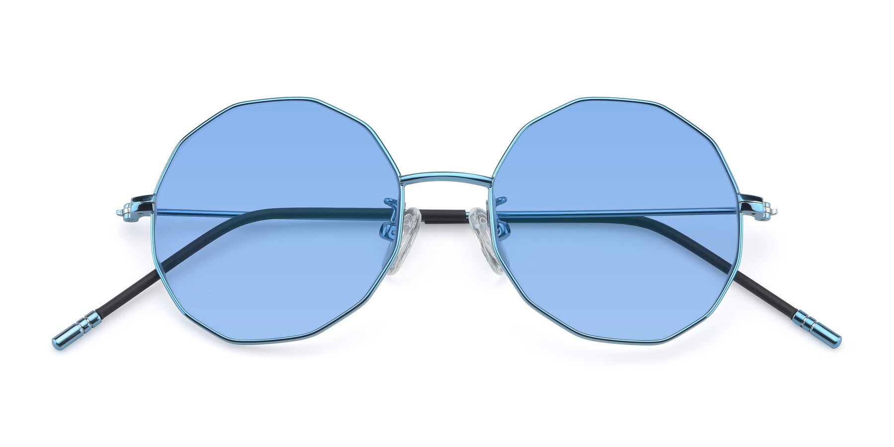 Folded Front of Dreamer in Blue with Medium Blue Tinted Lenses