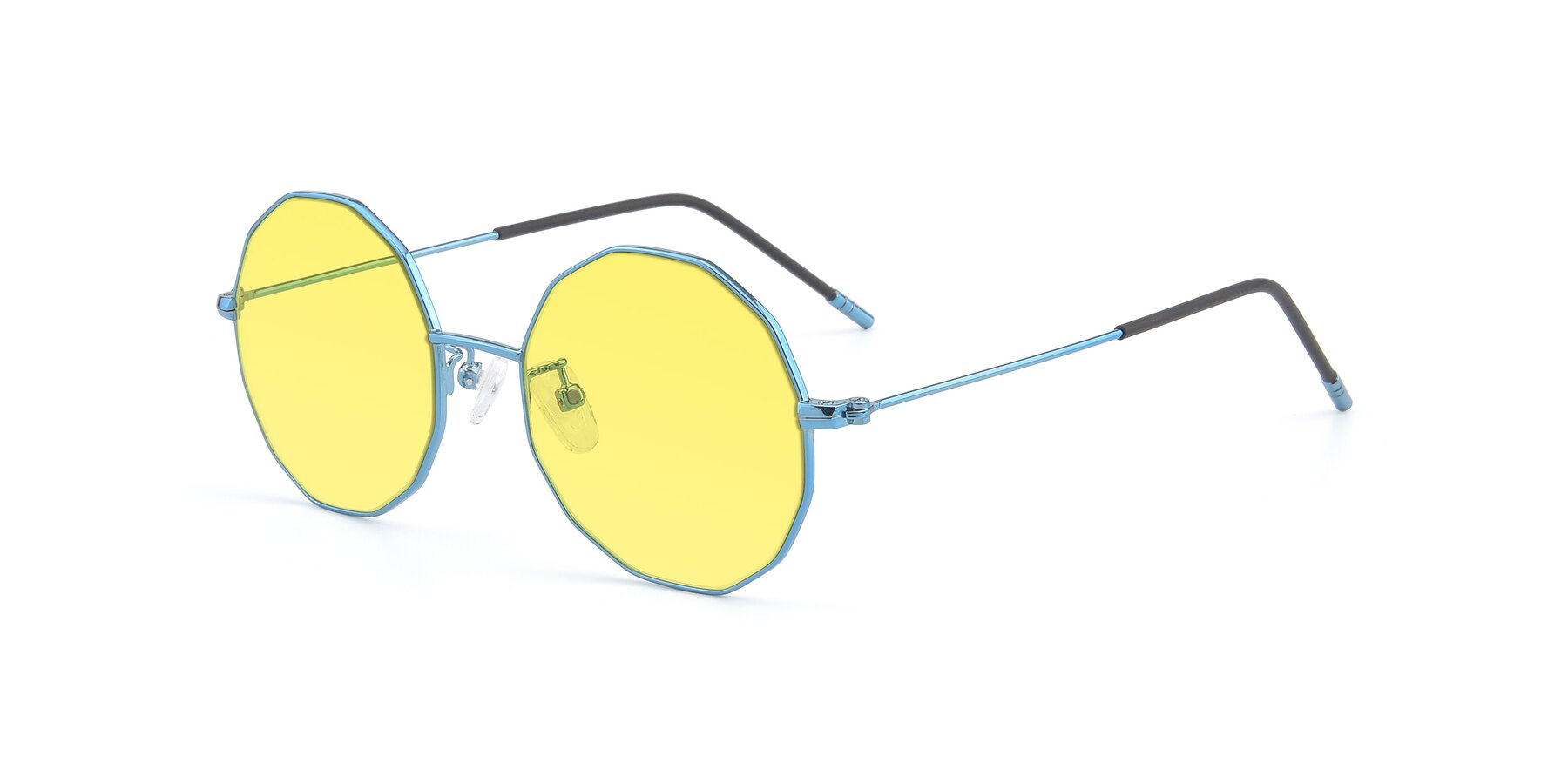 Angle of Dreamer in Blue with Medium Yellow Tinted Lenses