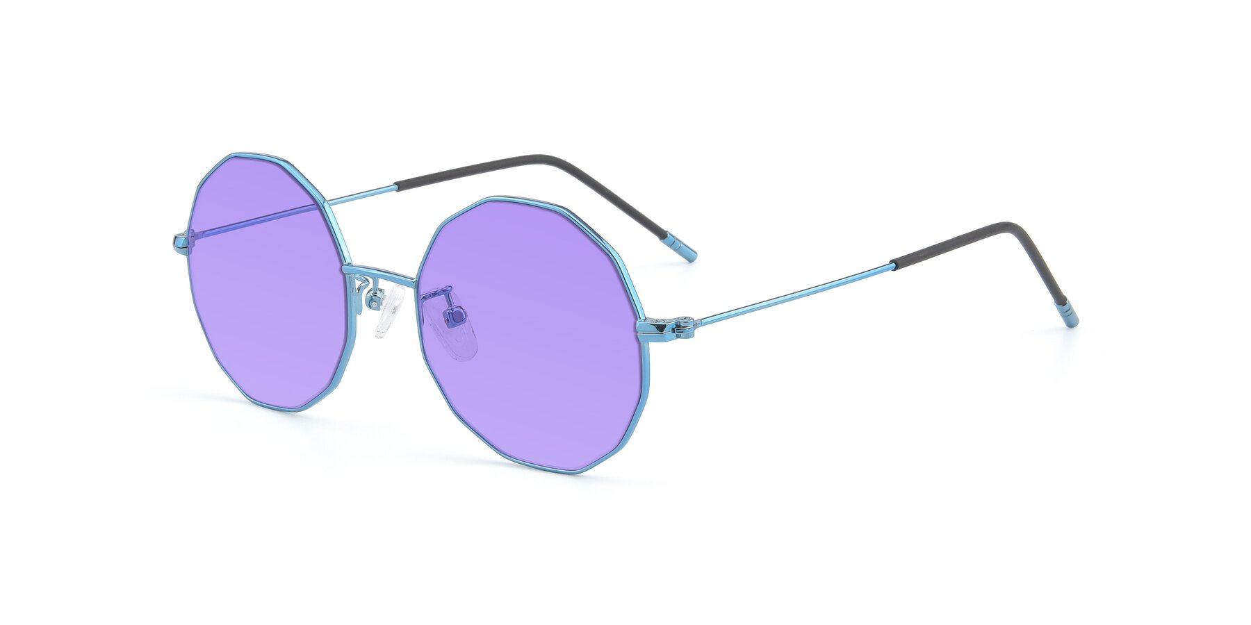 Angle of Dreamer in Blue with Medium Purple Tinted Lenses