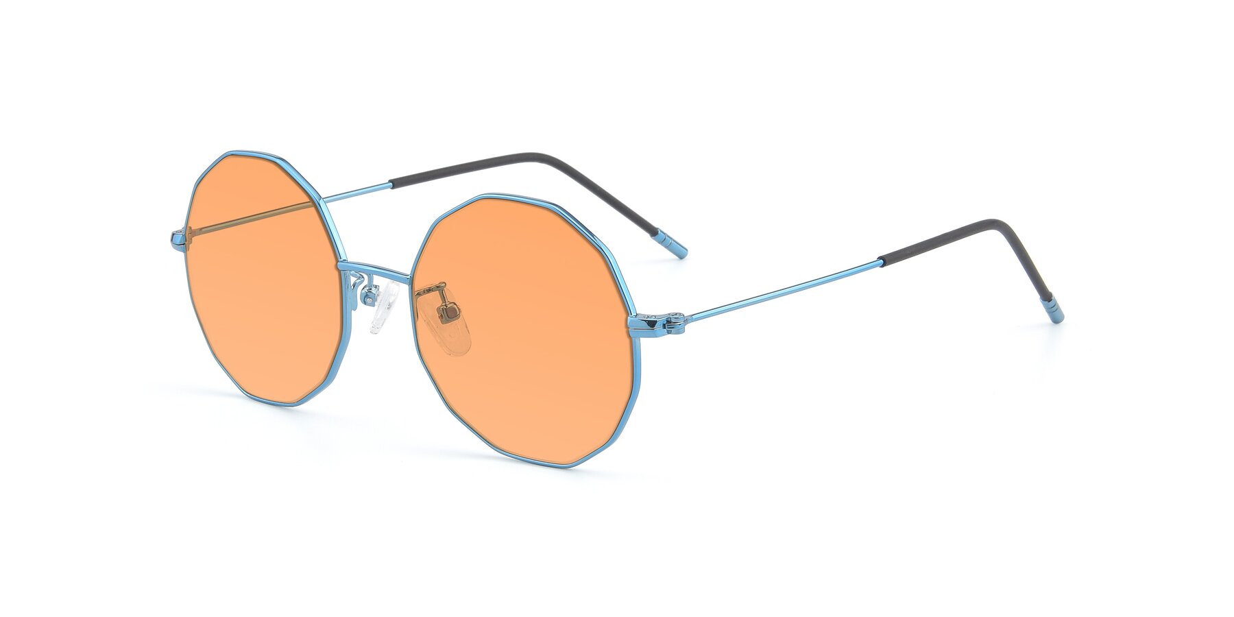 Angle of Dreamer in Blue with Medium Orange Tinted Lenses