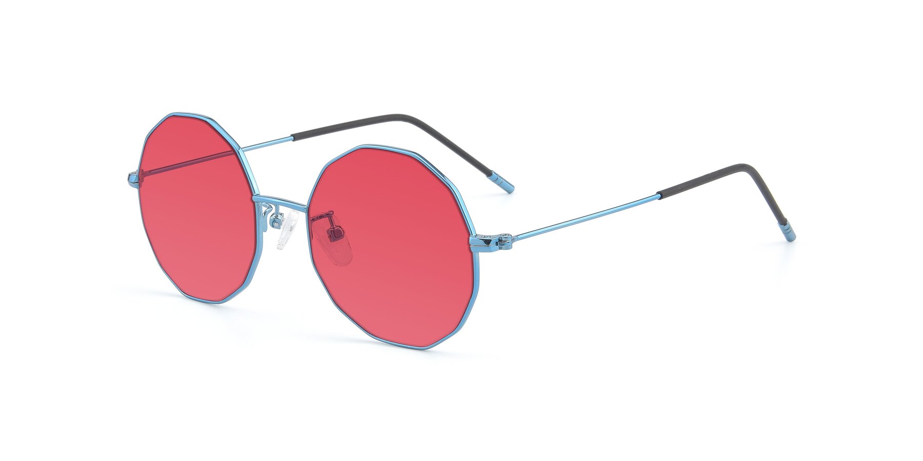 Angle of Dreamer in Blue with Red Tinted Lenses