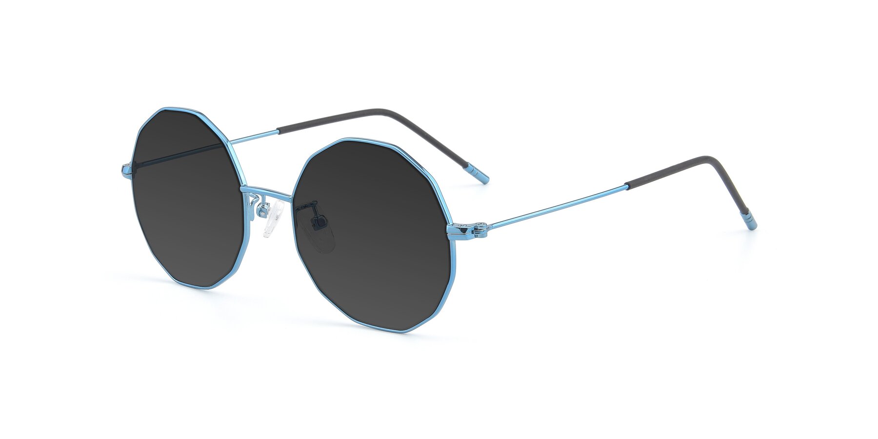 Angle of Dreamer in Blue with Gray Tinted Lenses