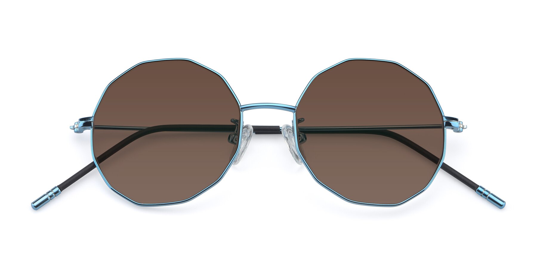 Folded Front of Dreamer in Blue with Brown Tinted Lenses