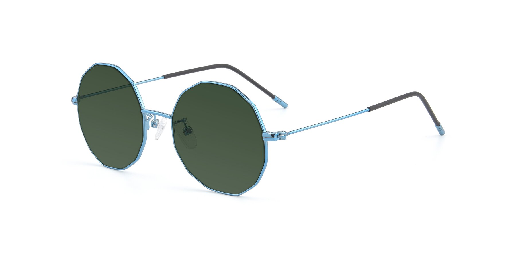 Angle of Dreamer in Blue with Green Tinted Lenses